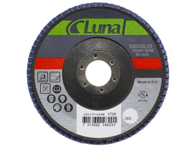 Lamelskive Luna 125 mm K80 Luna