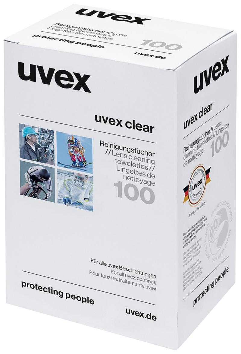 Vådservietter clear UVEX