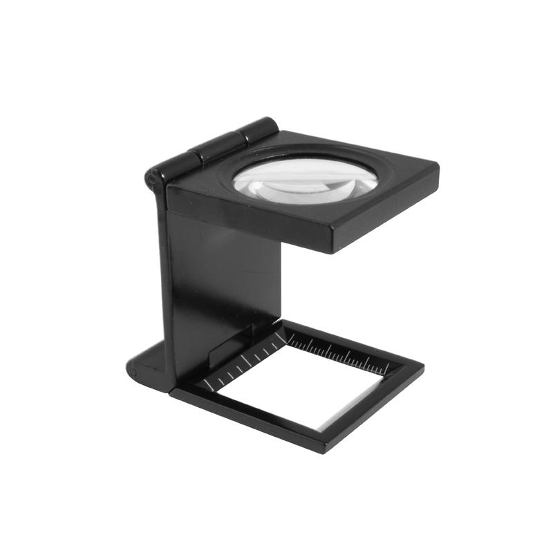 Trådtæller med måleskala (Foldbar) med 6X forstørrelse og Ø30 glaslinse mm/inch skala Diesella
