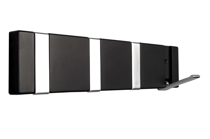 Knagerække 4-kn. FLEX - sort Home>it