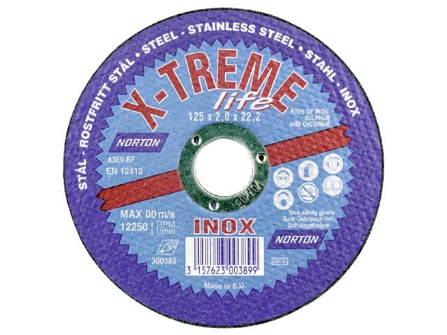 Skæreskive Norton X-Treme Life 125x1
