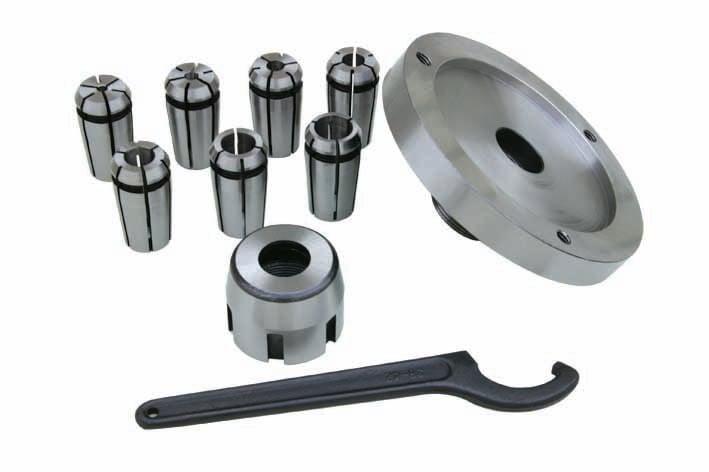 Spændettangsholder med flange ø80 mm 3-16mm i sæt SIEG