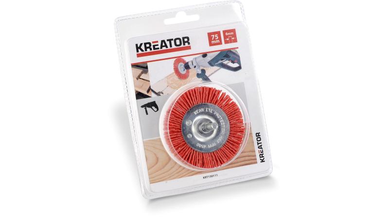 Skivebørste Ø 75 mm nylon - boremaskine Hero-Tools