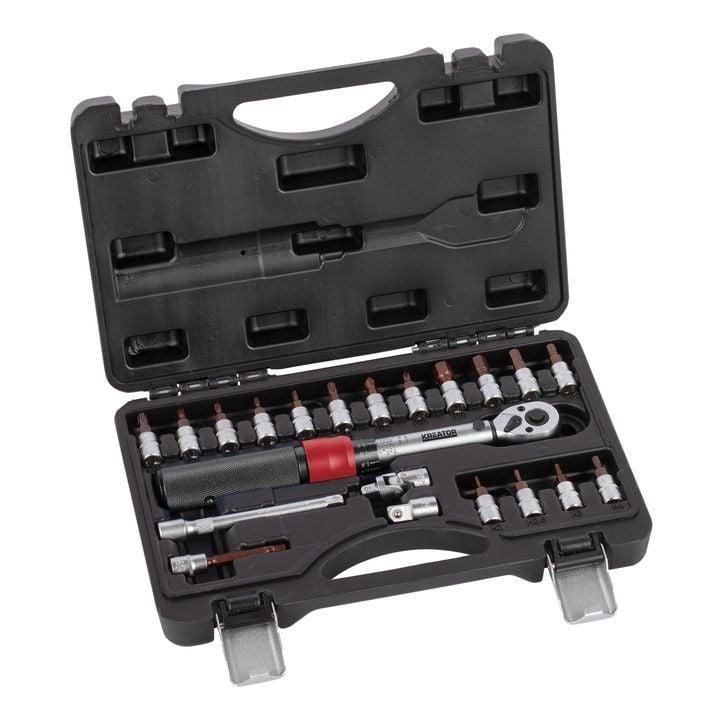 Momentnøgle 2-20 Nm 1/4" med 21 dele Hero-Tools