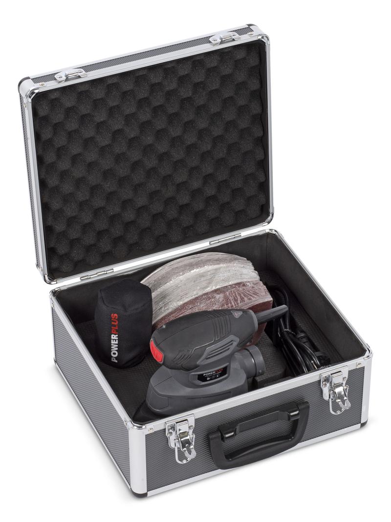 Slibemus 140 Watt i kuffert med 100 stk. PowerPlus