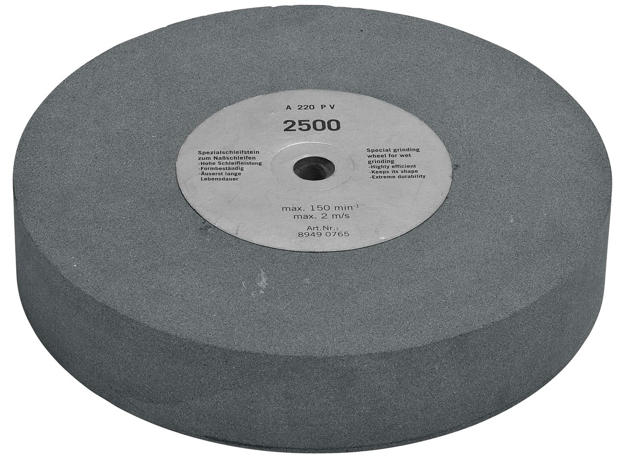 Slibesten Ø 250 x 50 mm