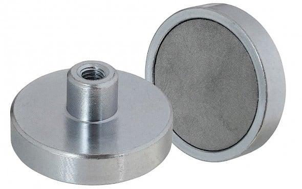 Pottemagnet samarium-kobolt lav M4 9kg ø20Ã6mm Eclipse Magnetics