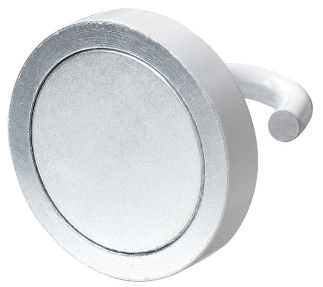Pottemagnet neodynium 35kg ø32 mm m/ hvid krog Eclipse Magnetics