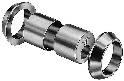 Cylinderbehör  3212 rostfritt ASSA