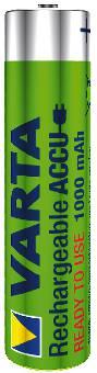 Batteri laddb aaa 1000 mah 4-p VARTA