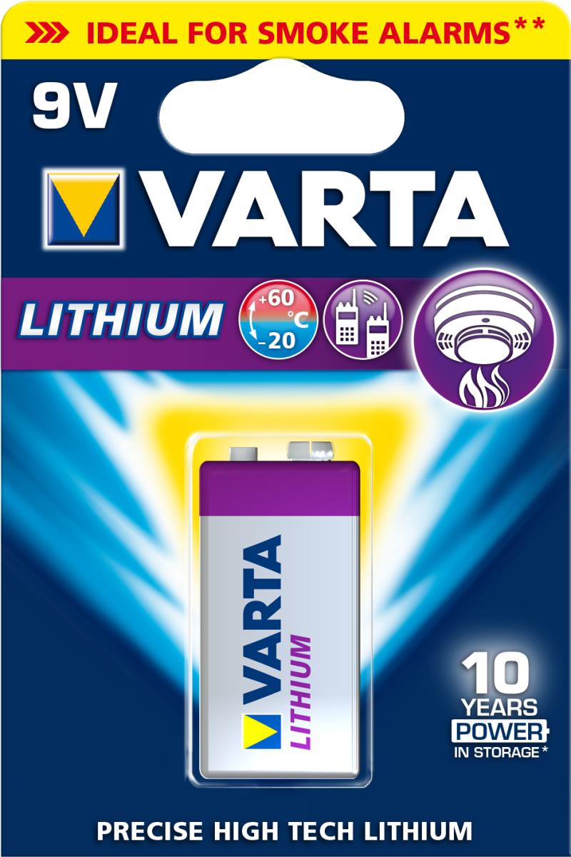 Batteri ultra lithium 9v Varta