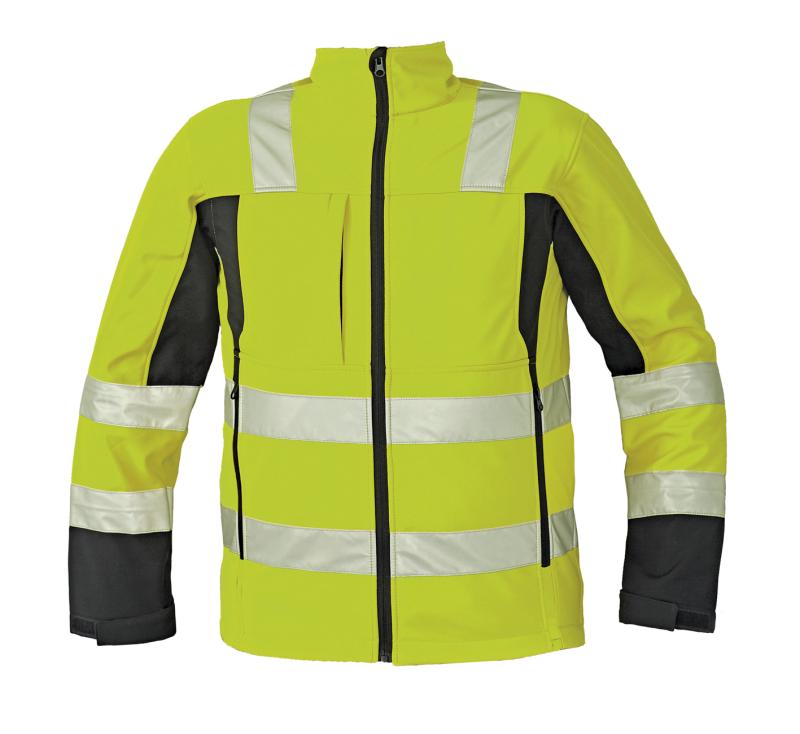 Malton softshell jakke Hi-viz gul str S Cerva