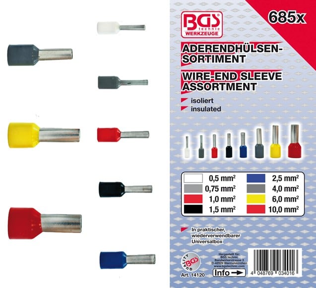 BGS Terminalrørssortiment isoleret. 685 dele BGS
