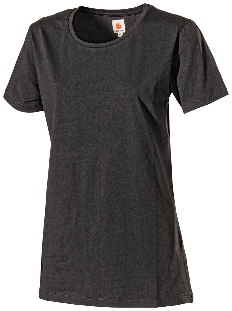T-Shirt Dame 6014B Sort Str. XS L.Brador