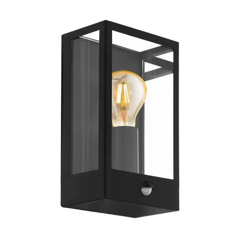 EGLO Alamonte Ude Væg Sensor Ip44 Sort - Udendørslampe - 99587 Eglo