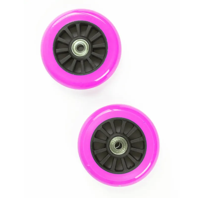 Hjul til Trick Løbehjul 100 mm - Sort/Pink - 505088 Euro Play