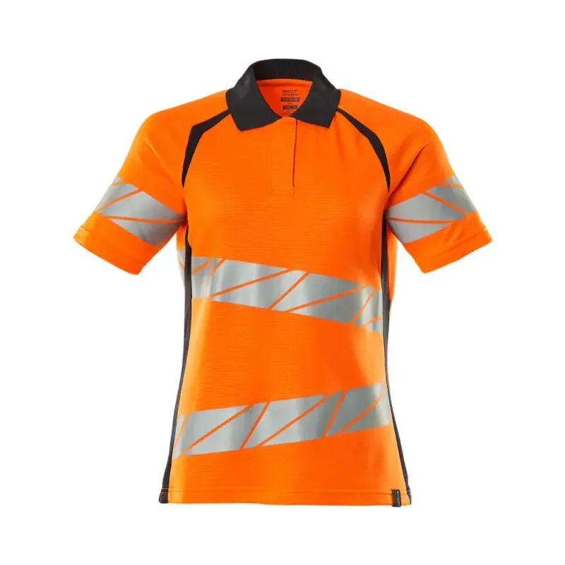 Mascot  Accelerate Safe Poloshirt 19093-771 Dame - Hi-Vis Orange-Mørk Marine Mascot