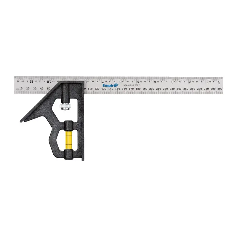 Empire Empire 220IM POLYSQUAREâ¢ Kombivinkel med et 300 mm blad i rustfrit stål samt metriske og tomme gradinddelinger - 220IM Empire