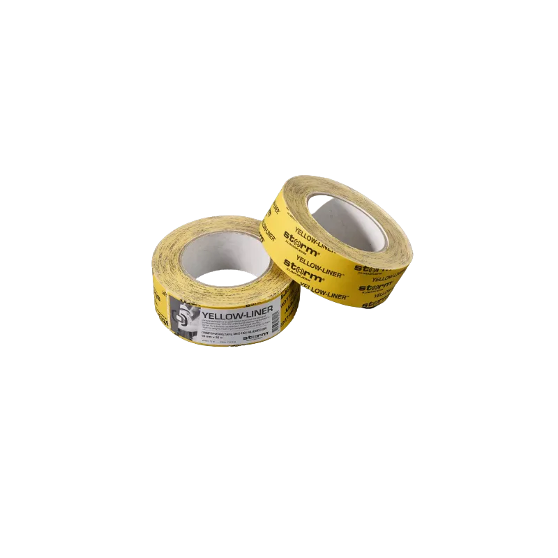 Storm Dampspærretape  50mmx25m Yellow-liner  Gul Storm