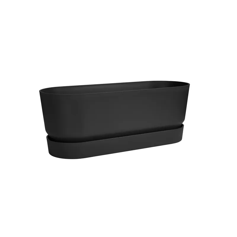 Elho - Greenville trough long 50cm living black Elho