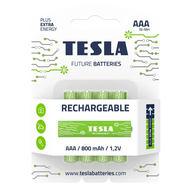 TESLA Genopladeligt batteri AAA LR03 800 Mah (4 stk) - 2293478 Tesla