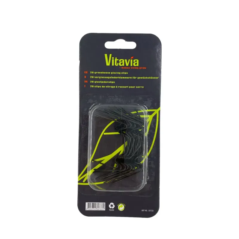 Vitavia Glasclips Sort 20 Stk. Vitavia