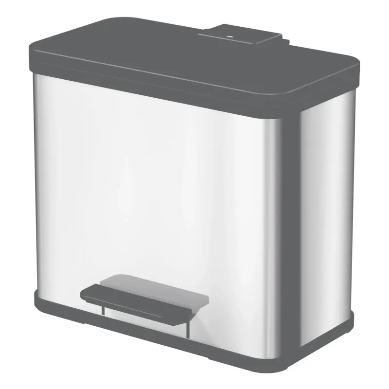 Pedelspand Ãko Trio Plus 3 spande á 9 liter - rustfri stål Hailo