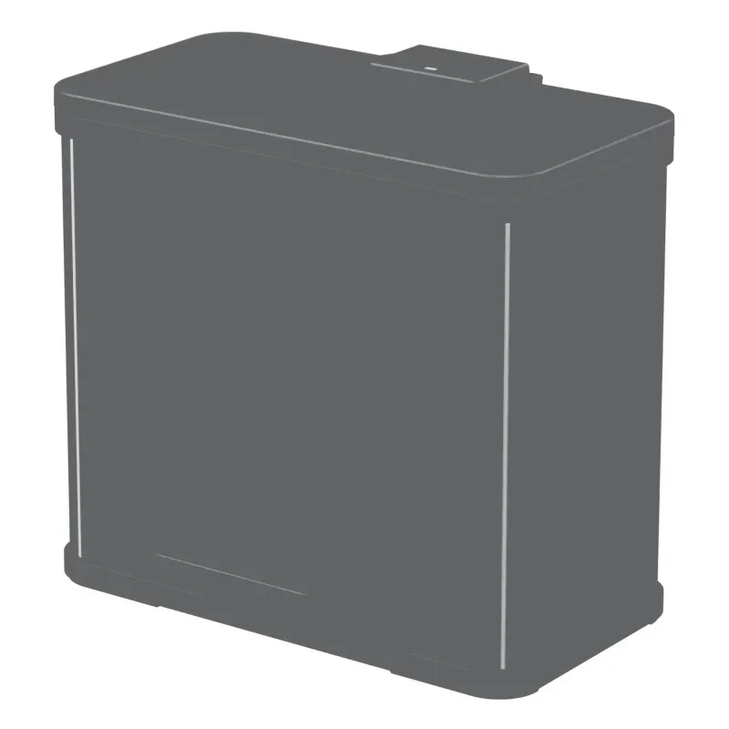 Pedelspand Ãko Trio Plus 3 spande á 9 liter - sort Hailo