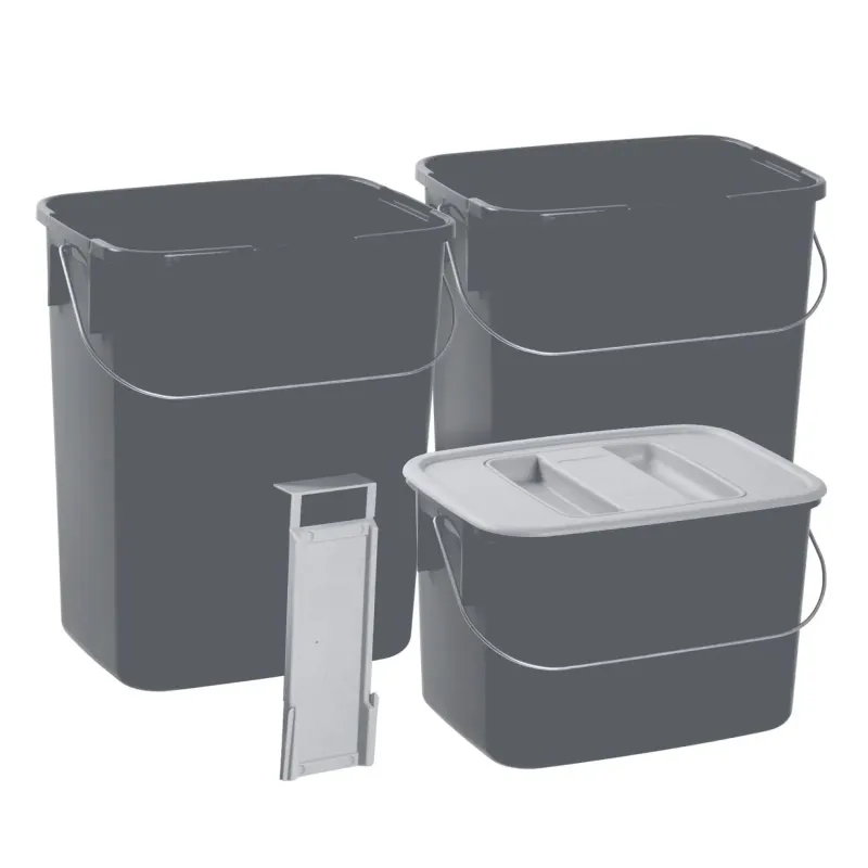 NP Affaldssystem 2x12 1x7L spande Nordisk Plast
