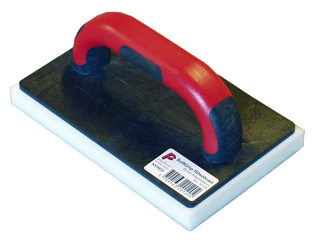 Pudsebræt m. 20mm skum 120x190mm Plastform