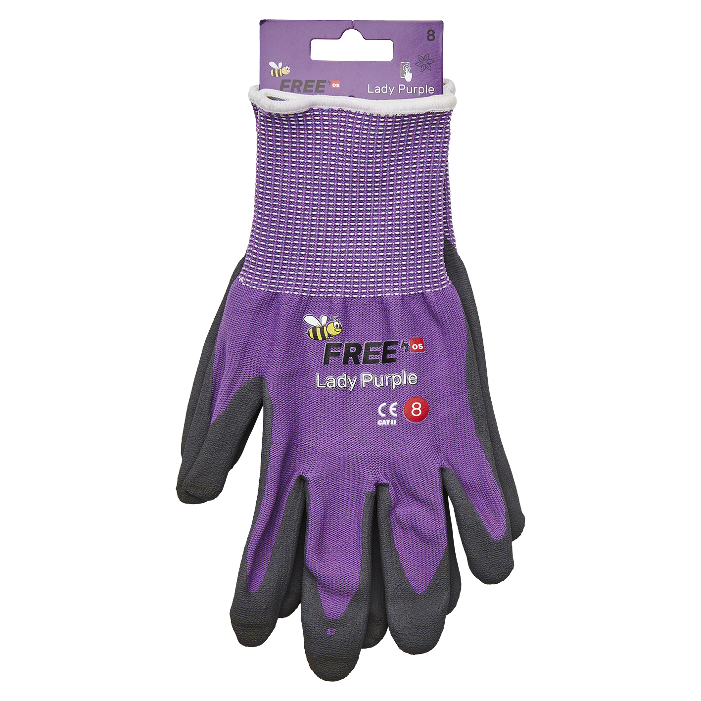 Lady Purple montagehandske Str. 8 BeeFree