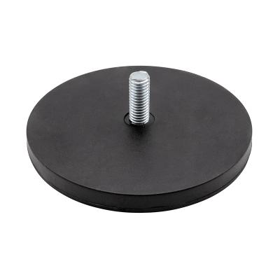 Gummibelagt neodymium magnet Ø66x8