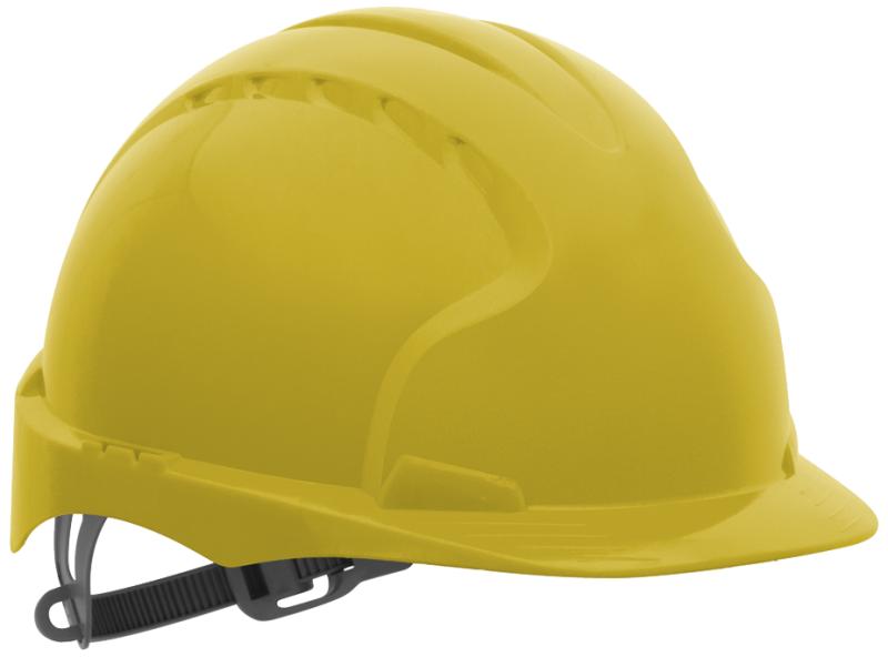 Sikkerhedshjelm JSP EVO3 uventileret - gul JSP