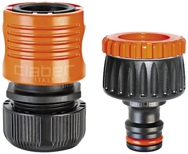 Claber kob./nip.sæt 1/2" 8591+8606 Claber