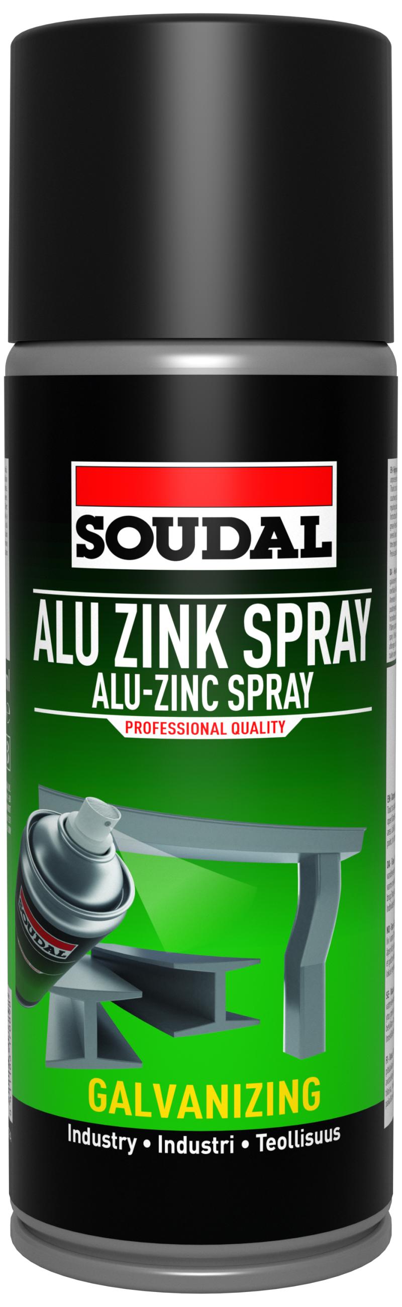 Soudal Alu-Zink Spray koldgalvanisering 400ml Soudal