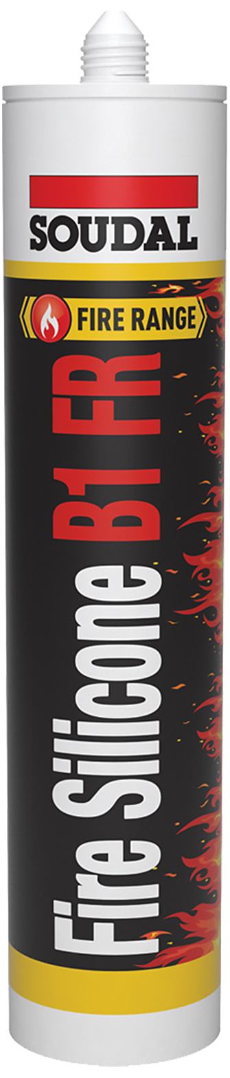Soudal Fire Silicone B1 FR fugemasse 300ml grå Soudal
