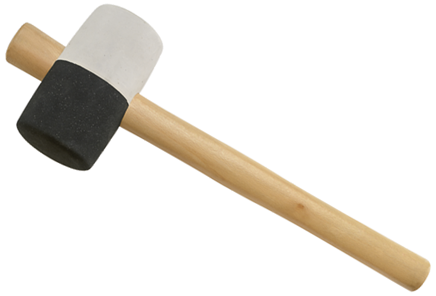 Gummihammer kombi sort/hvid 55mm Peddinghaus