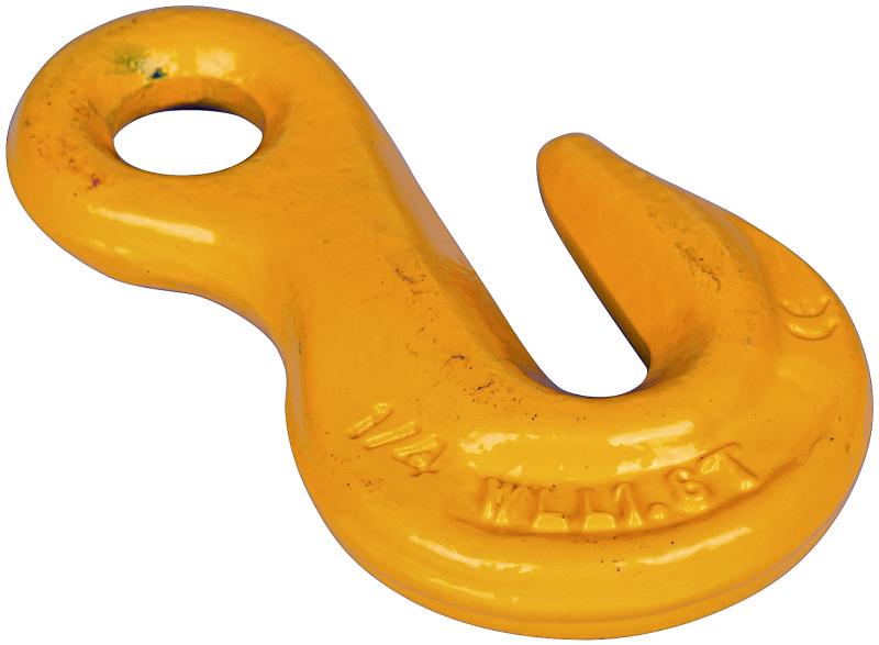 Opkorterkrog INK-7/8 m/øje gul 2 ton SKDK