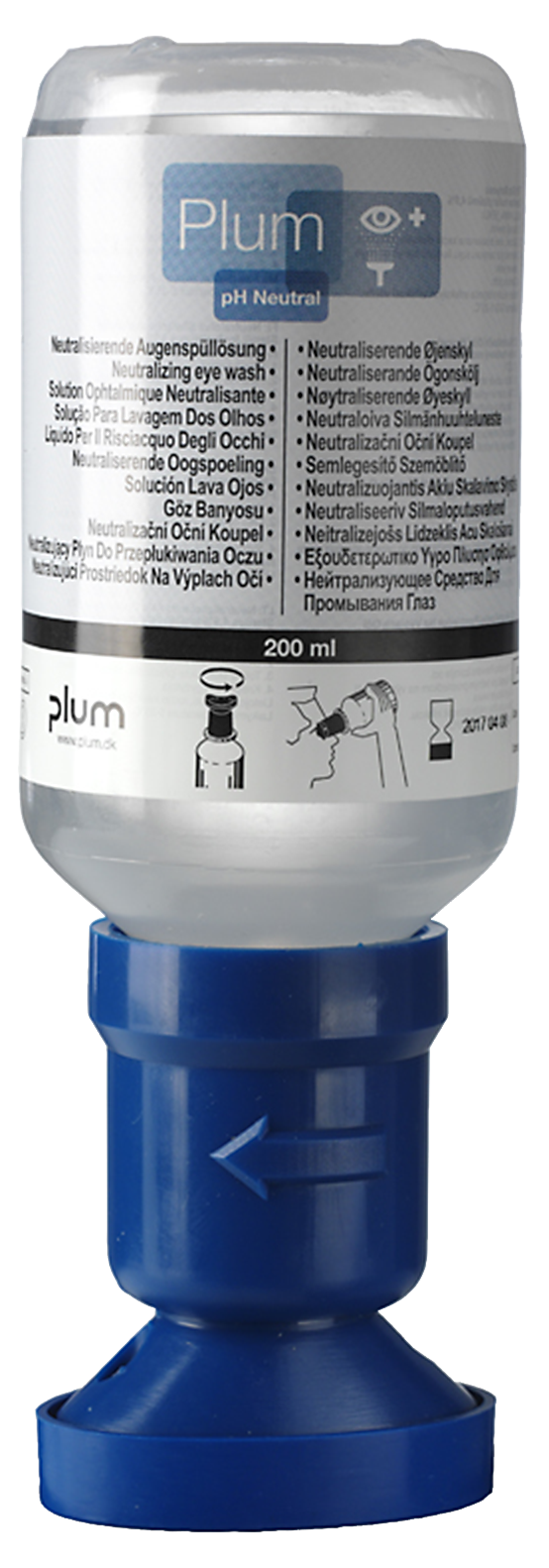 PH neutral øjenskyl 200 ml Plum