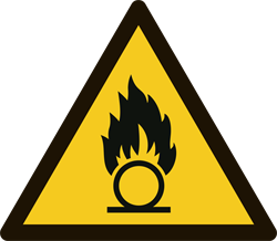 SKILT - Brandnærende