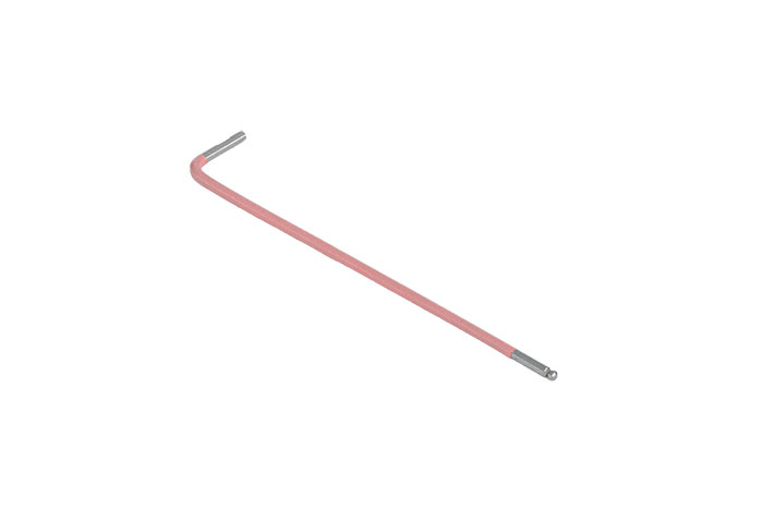 BATO Stiftnøgle farvet pink lang med kugle 5/64" x 100mm. Bato