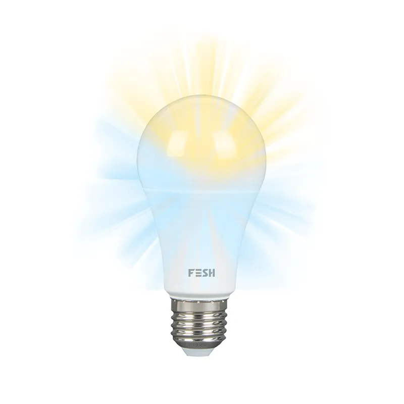 FESH Smart Home LED Pære - Kold/varm E27 9w Ø 60 FESH