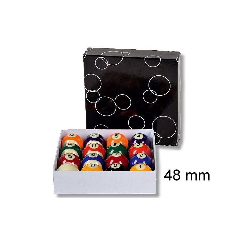 Proffesionelt Pool Balls komplet sæt 48mm Stanlord