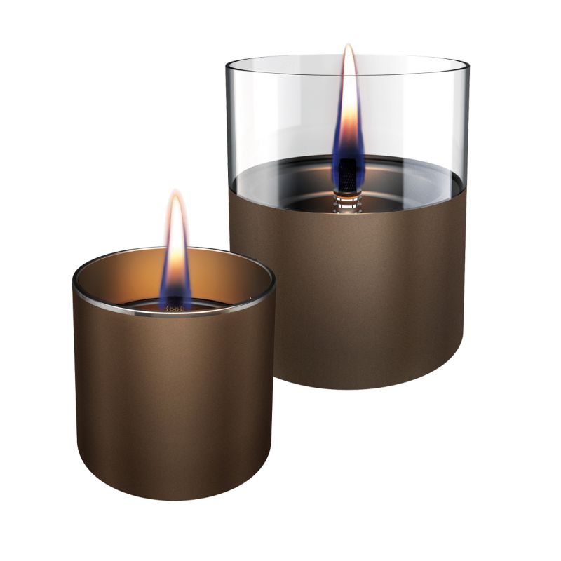 Tenderflame Lilly 8/10 Giftset Chocolate Glass - Lanterne Tenderflame