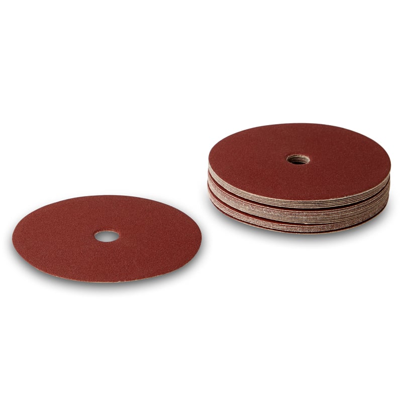 180mm Kant sliberondeller med velcro  og centerhul - 25 stk Korn P16 Deerfos