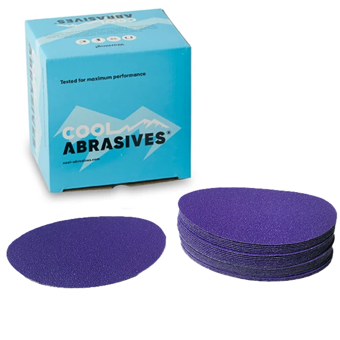 115mm sliberondeller 25 stk. - Cool Violet Korn P60 Cool Abrasives