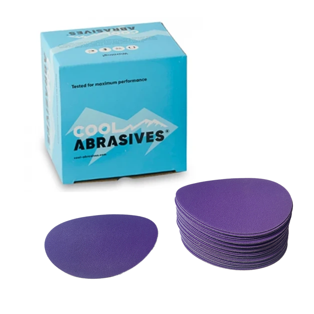 150mm Cool Violet keramiske sliberondeller med velcro Korn P40 Cool Abrasives