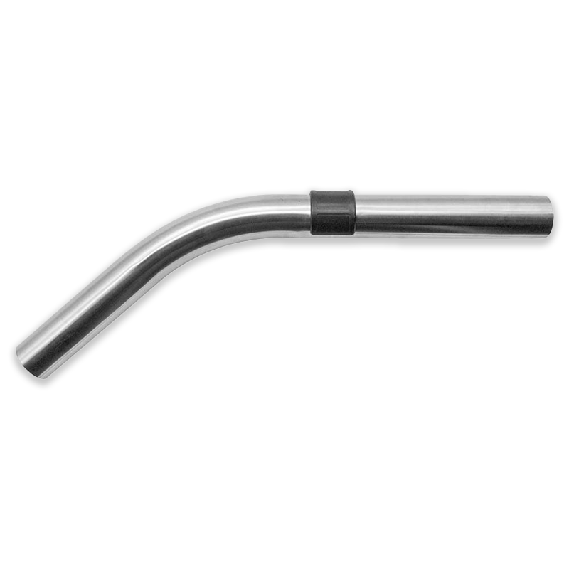 Bøjet støvsugerrør (38mm) rustfrit stål - m. luftregulator SQOON