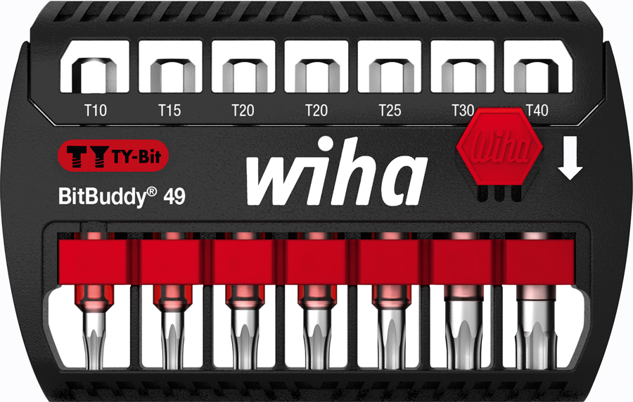 Wiha Bitsæt Bitbuddy 49 mm Torx 7 dele Wiha