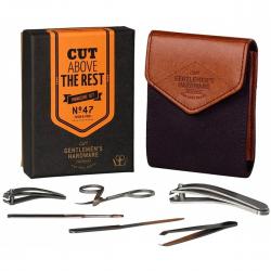 Gentlemen's Hardware Manicure Set Charcoal Canvas - Manicuresæt Gentlemen's Hardware